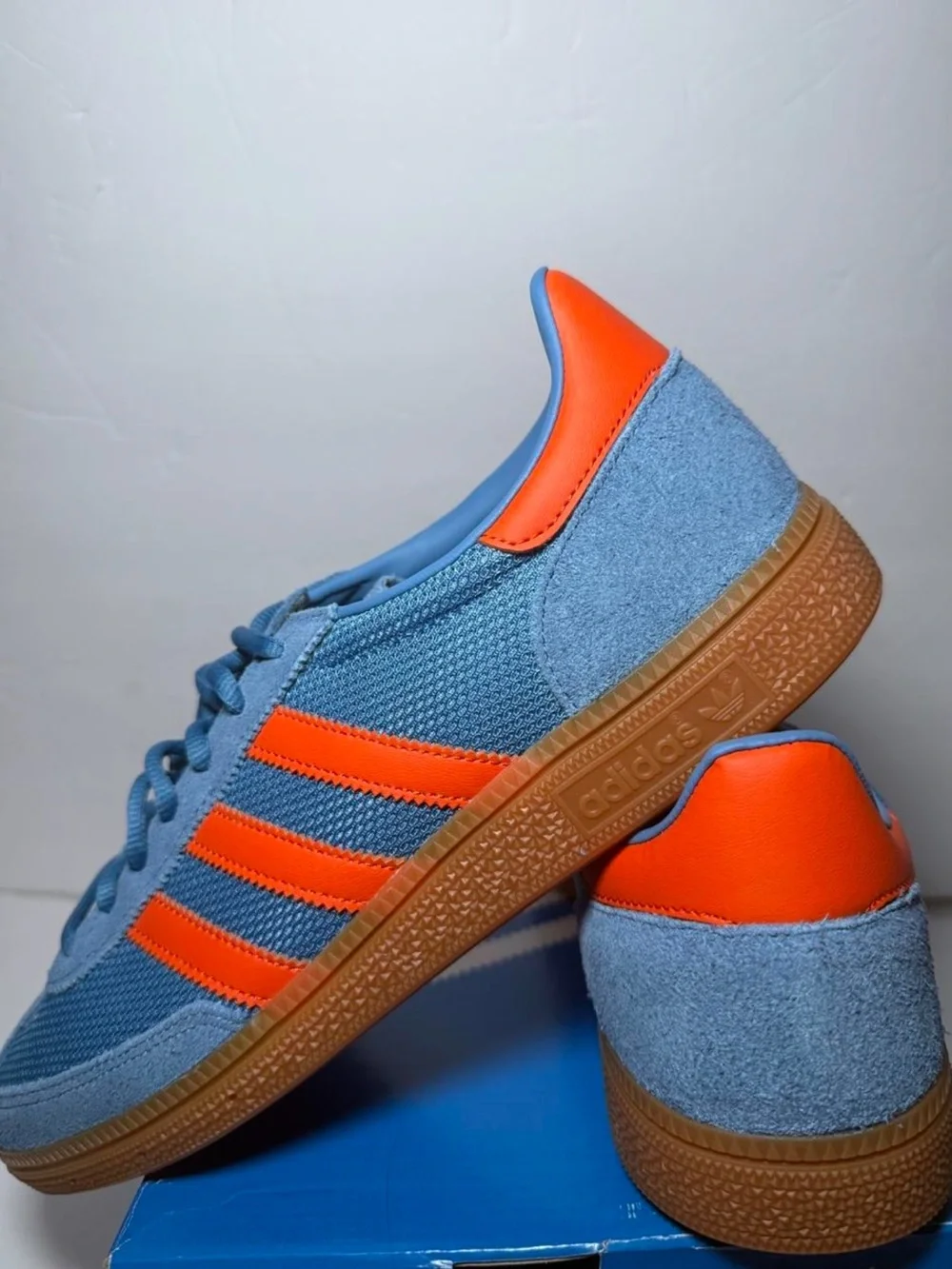 Adidas Handball Spezial - Men’s 10.5 (Wmn’s 11.5) - Blue Orange JH5445